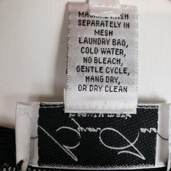 Byron Lars Beauty Mark Top Black Lace Mesh Short Sleeve Sheer Tee Shirt Size 4 - Picture 7 of 8